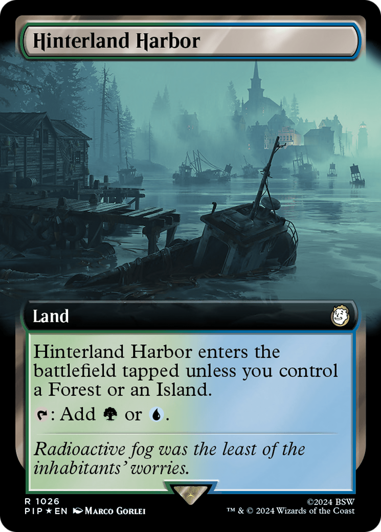 Hinterland Harbor (Extended Art) (Surge Foil) [Fallout] | Silver Goblin