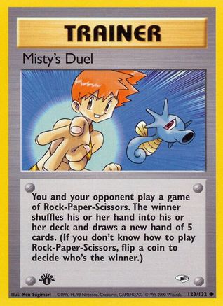 Misty's Duel (123) 1st Edition - Gym Heroes