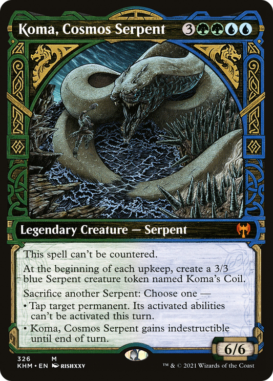 Koma, Cosmos Serpent (Showcase) (326) - Kaldheim