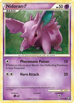 Nidoran M (70) Reverse Holofoil - Triumphant