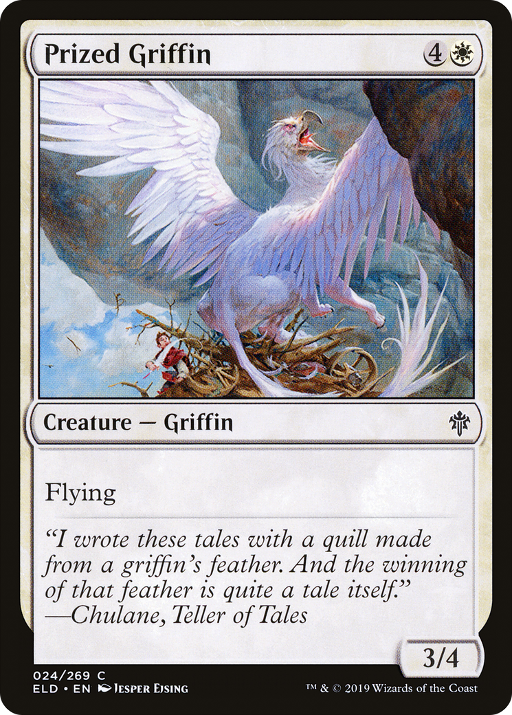 Prized Griffin (024) - Throne of Eldraine