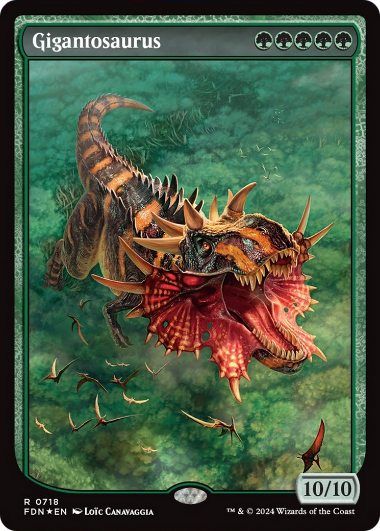 Gigantosaurus (Full Art) [Foundations] | Silver Goblin