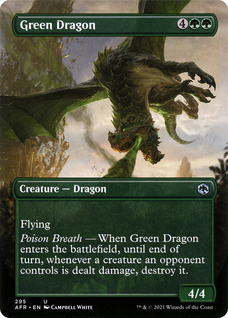 Green Dragon (Borderless) (295) Foil - Adventures in the Forgotten Realms