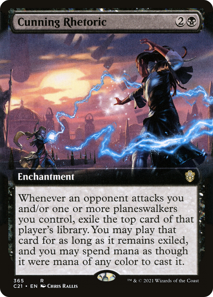 Cunning Rhetoric (Extended Art) (365) - Commander 2021