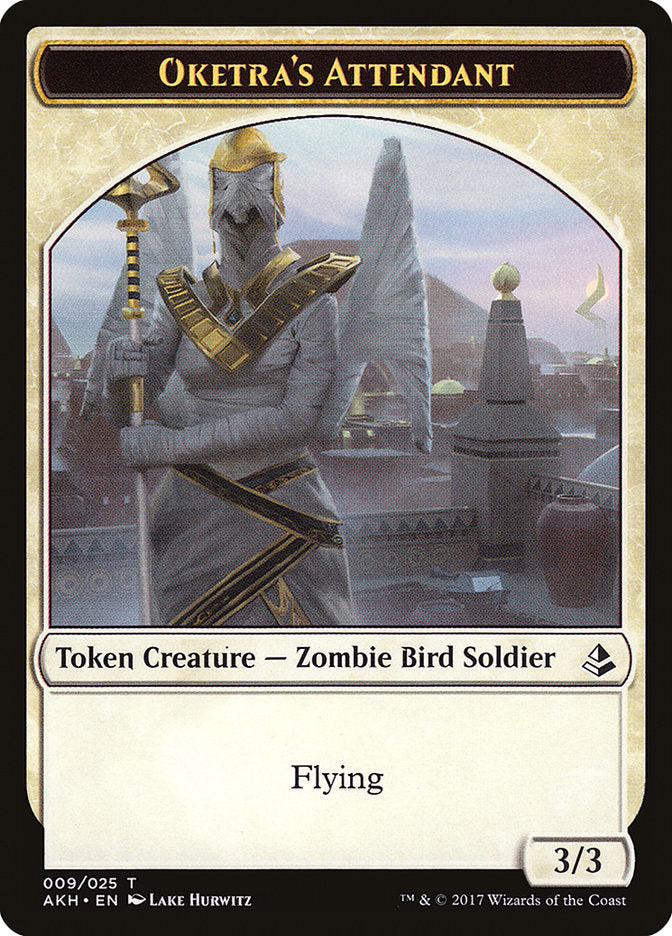 Oketra's Attendant // Beast Double-Sided Token [Amonkhet Tokens] | Silver Goblin