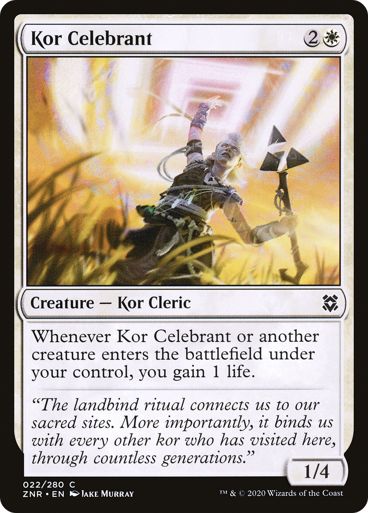 Kor Celebrant (022) Foil - Zendikar Rising