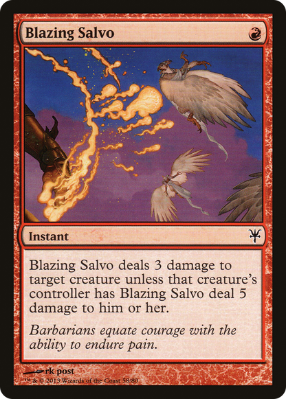 Blazing Salvo (058) - Duel Decks: Sorin vs. Tibalt