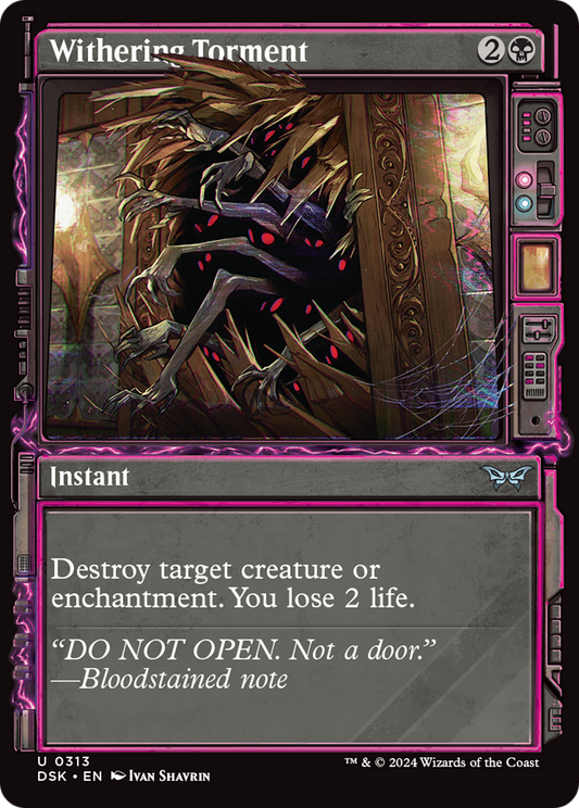 Withering Torment (Showcase) [Duskmourn: House of Horror] Foil