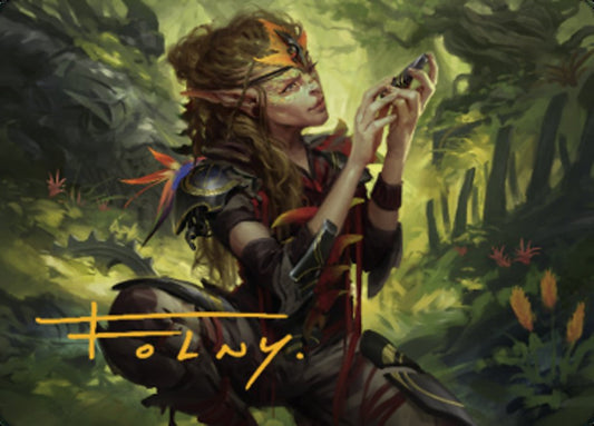 Meria, Scholar of Antiquity Art Card (Gold-Stamped Signature) [Dominaria United Art Series]