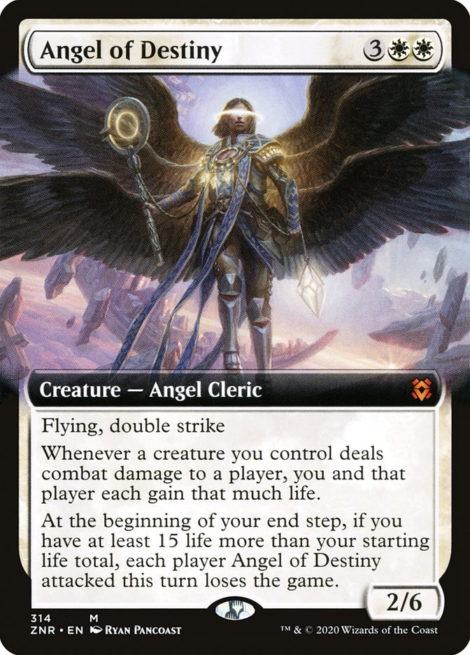 Angel of Destiny (Extended Art) [Zendikar Rising] | Silver Goblin