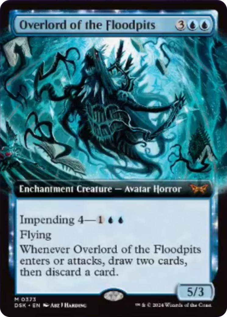 Overlord of the Floodpits (Extended Art) [Duskmourn: House of Horror] | Silver Goblin