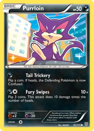 Purrloin (82/135) [Black & White: Plasma Storm] Reverse Holofoil