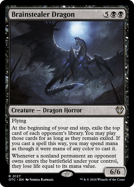Brainstealer Dragon (127) - Outlaws of Thunder Junction Commander