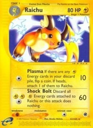 Raichu (61/165) [Expedition: Base Set] Reverse Holofoil