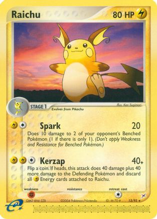 Raichu (13/95) [EX: Team Magma vs Team Aqua] Reverse Holofoil