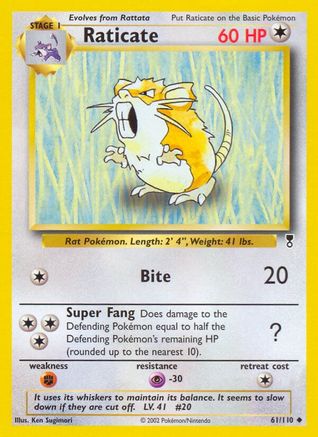 Raticate (61/110) [Legendary Collection] Reverse Holofoil
