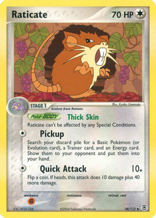 Raticate (48/112) [EX: FireRed & LeafGreen] Reverse Holofoil