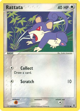 Rattata (77/112) [EX: FireRed & LeafGreen] Reverse Holofoil