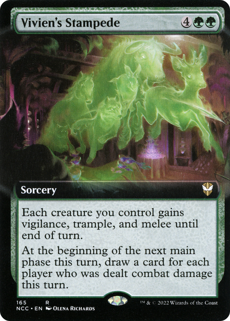 Vivien's Stampede (Extended Art) (165) - New Capenna Commander