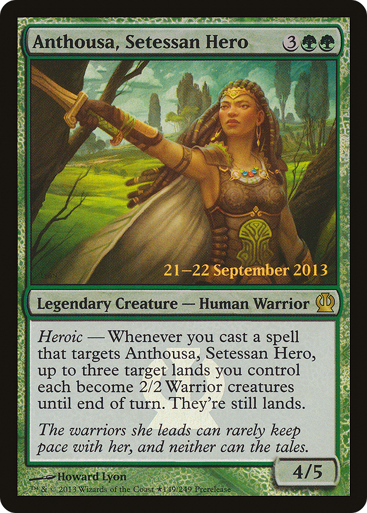 Anthousa, Setessan Hero (149★) Foil - Theros Promos