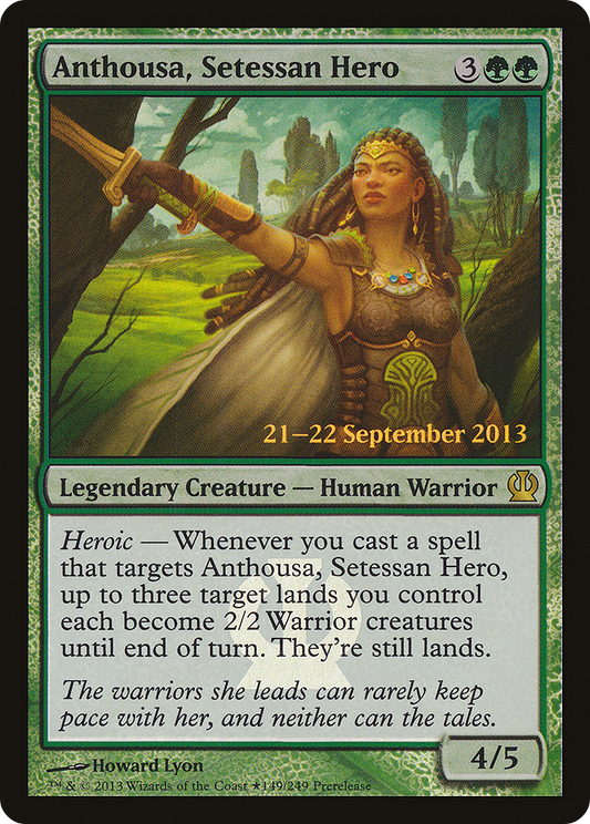 Anthousa, Setessan Hero (149★) Foil - Theros Promos