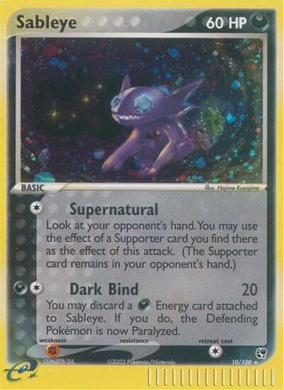 Sableye (10/100) [EX: Sandstorm] Reverse Holofoil