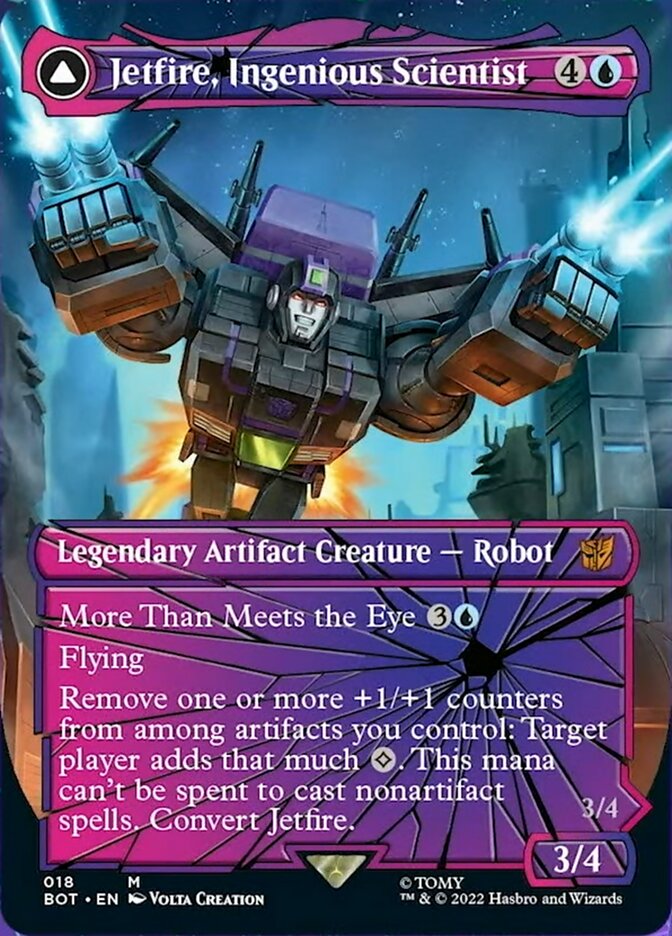 Jetfire, Ingenious Scientist // Jetfire, Air Guardian (018) Foil - Transformers