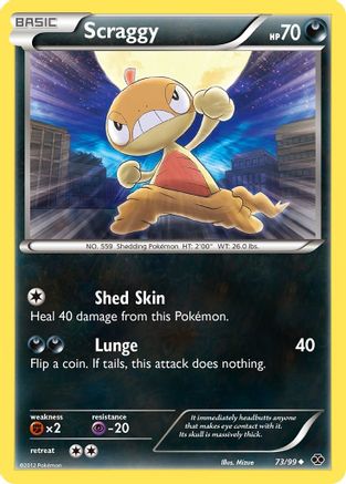 Scraggy (73/99) [Black & White: Next Destinies] Reverse Holofoil