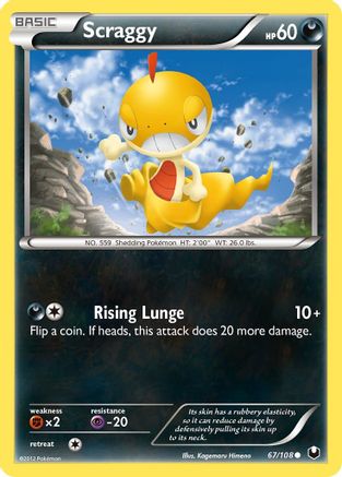 Scraggy (67/108) [Black & White: Dark Explorers] Reverse Holofoil
