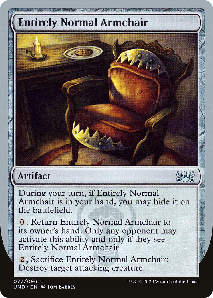 Entirely Normal Armchair (077) - Unsanctioned