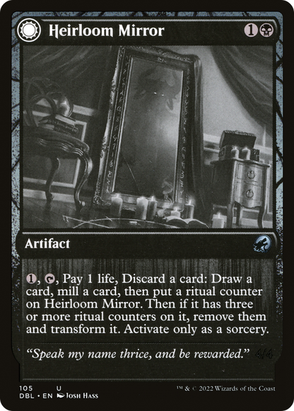 Heirloom Mirror // Inherited Fiend (105) Foil - Innistrad: Double Feature