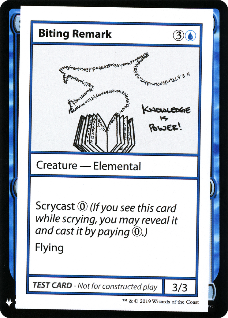 Biting Remark (017) - Mystery Booster Playtest Cards 2019