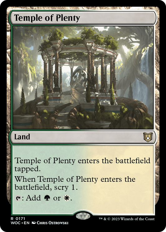 Temple of Plenty (171) - Wilds of Eldraine Commander