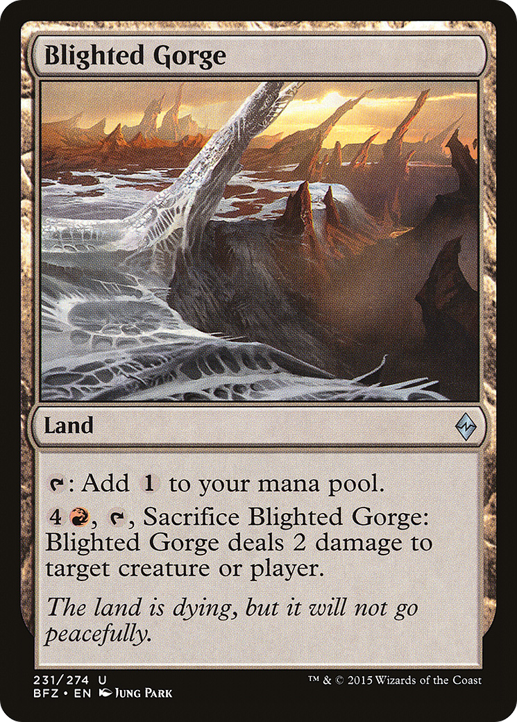 Blighted Gorge (231) - Battle for Zendikar