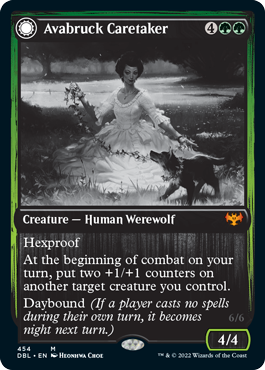 Avabruck Caretaker // Hollowhenge Huntmaster (454) Foil - Innistrad: Double Feature