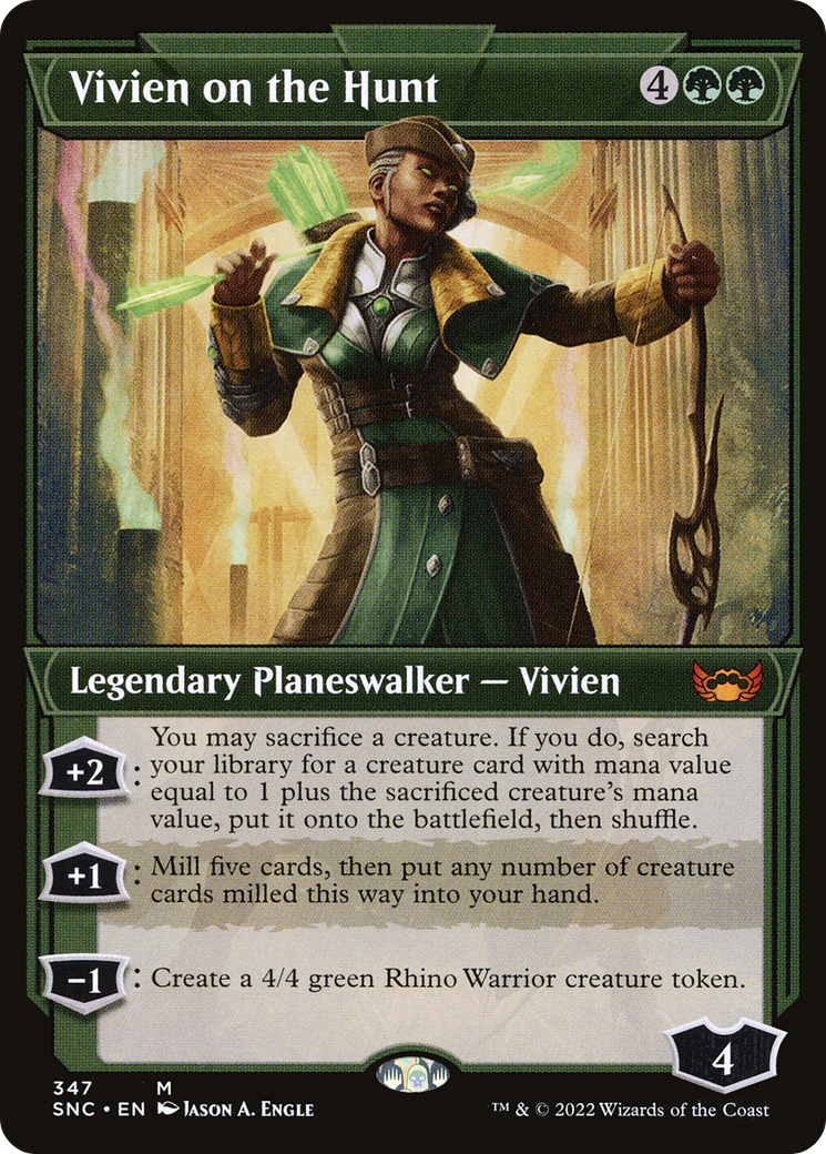 Vivien on the Hunt (Showcase) (347) Foil - Streets of New Capenna