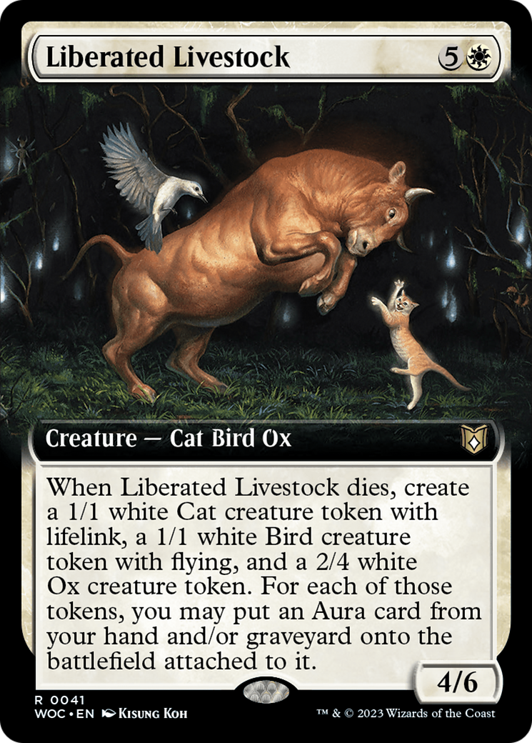 Liberated Livestock (Extended Art) (041) - Wilds of Eldraine Commander