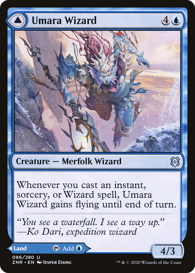 Umara Wizard // Umara Skyfalls [Zendikar Rising] | Silver Goblin