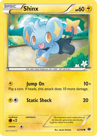 Shinx (42/99) [Black & White: Next Destinies] Reverse Holofoil