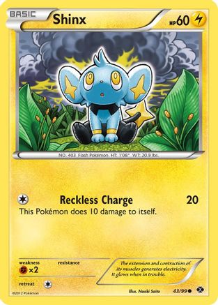 Shinx (43/99) [Black & White: Next Destinies] Reverse Holofoil