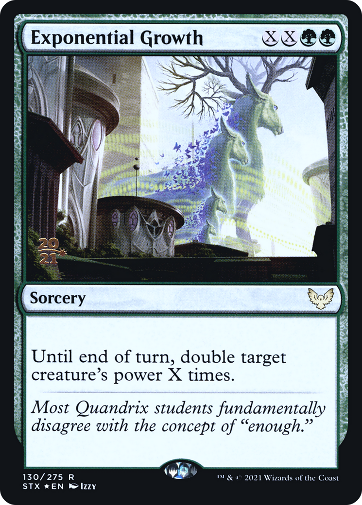 Exponential Growth (130s) Foil - Strixhaven: School of Mages Promos