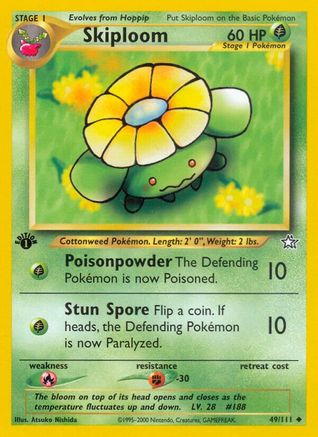 Skiploom (49) 1st Edition - Neo Genesis