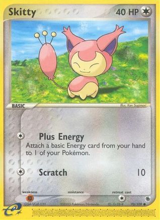 Skitty (70/109) [EX: Ruby & Sapphire] Reverse Holofoil