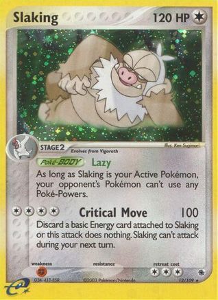 Slaking (12/109) [EX: Ruby & Sapphire] Reverse Holofoil