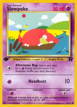 Slowpoke (67) Unlimited - Team Rocket