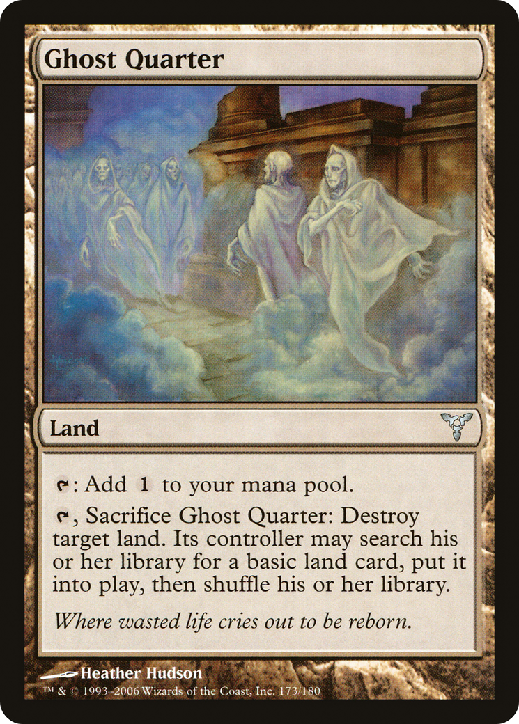 Ghost Quarter (173) Foil - Dissension