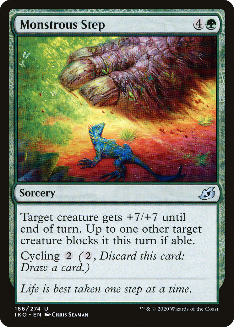Monstrous Step (166) Foil - Ikoria: Lair of Behemoths