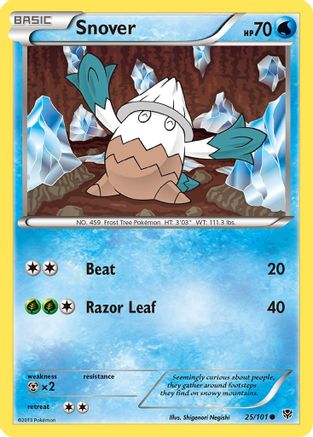 Snover (25) Reverse Holofoil - Plasma Blast