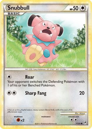 Snubbull (71/95) [HeartGold & SoulSilver: Call of Legends] Reverse Holofoil