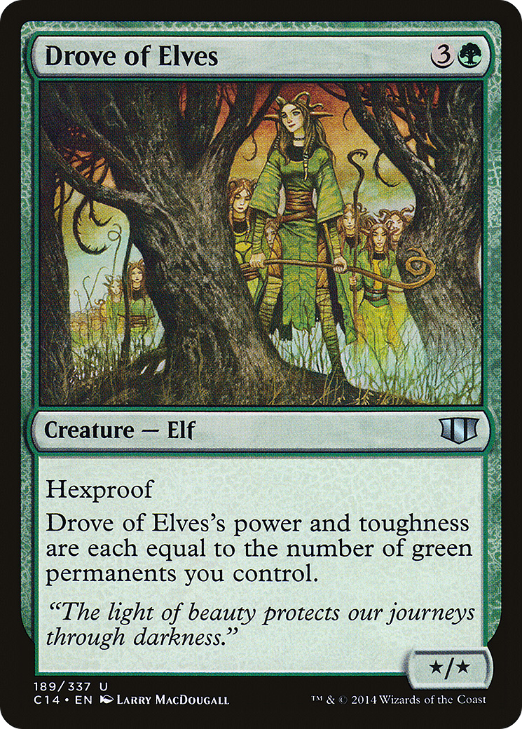 Drove of Elves (189) - Commander 2014